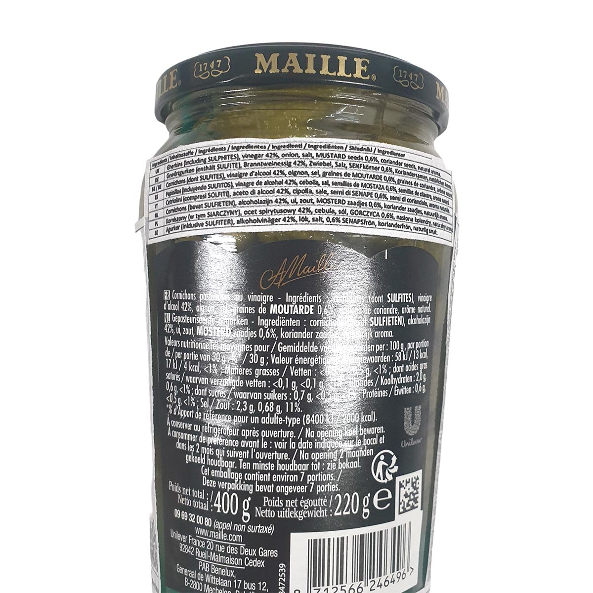 Maille Mini Gurken Cornichons Extra fein: Köstliche Delikatesse aus Frankreich