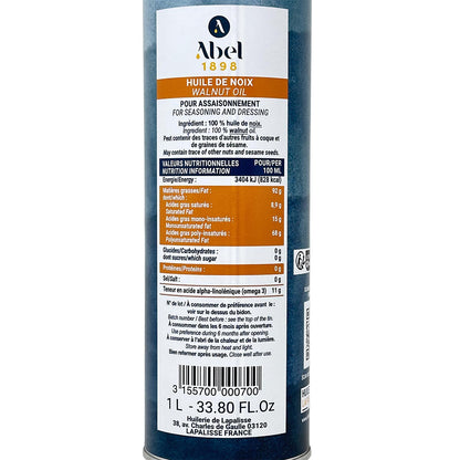 Huilerie de Lapalisse 100% Walnussöl aus Frankreich – 1L reines, aromatisches Öl