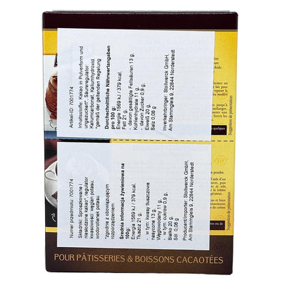 VAN HOUTEN L'ORIGINAL CACAO EN POUDRE non sucré - Kakao ohne Zucker 250 Gramm