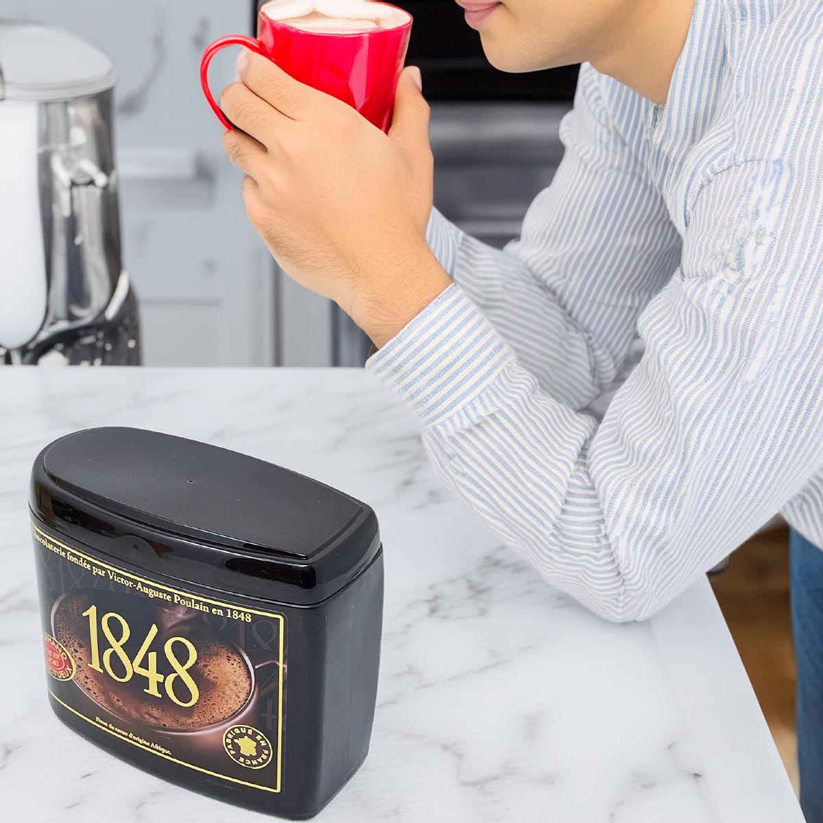 1848 Poudre Poulain Gourmand & Onctueux – 450g Kakao Pulver für vollen Genuss