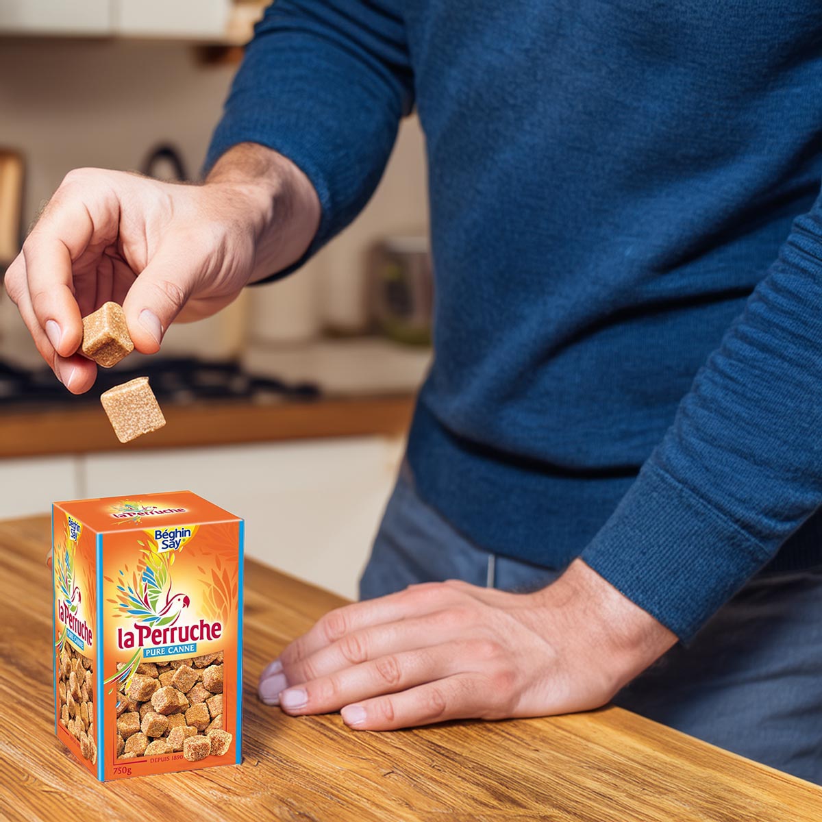 La Perruche Brauner Rohrzucker: Natürliche Würfel – 8 x 750 g für feinsten Genuss