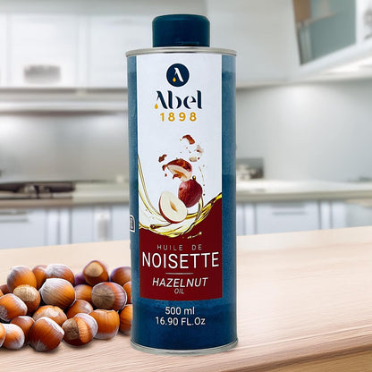 Haselnussöl 100% - 0,5 Liter reines Nussaroma, Huilerie de Lapalisse aus Frankreich