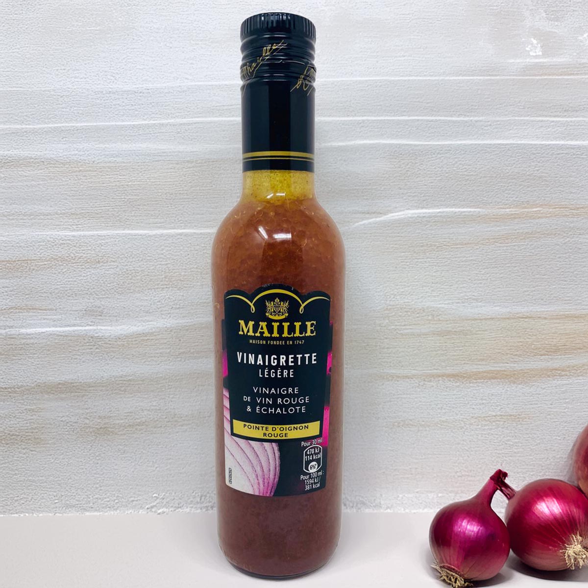 Maille Vinaigrette mit Rotweinessig & Zwiebeln – Frischer Geschmack für Ihre Salate
