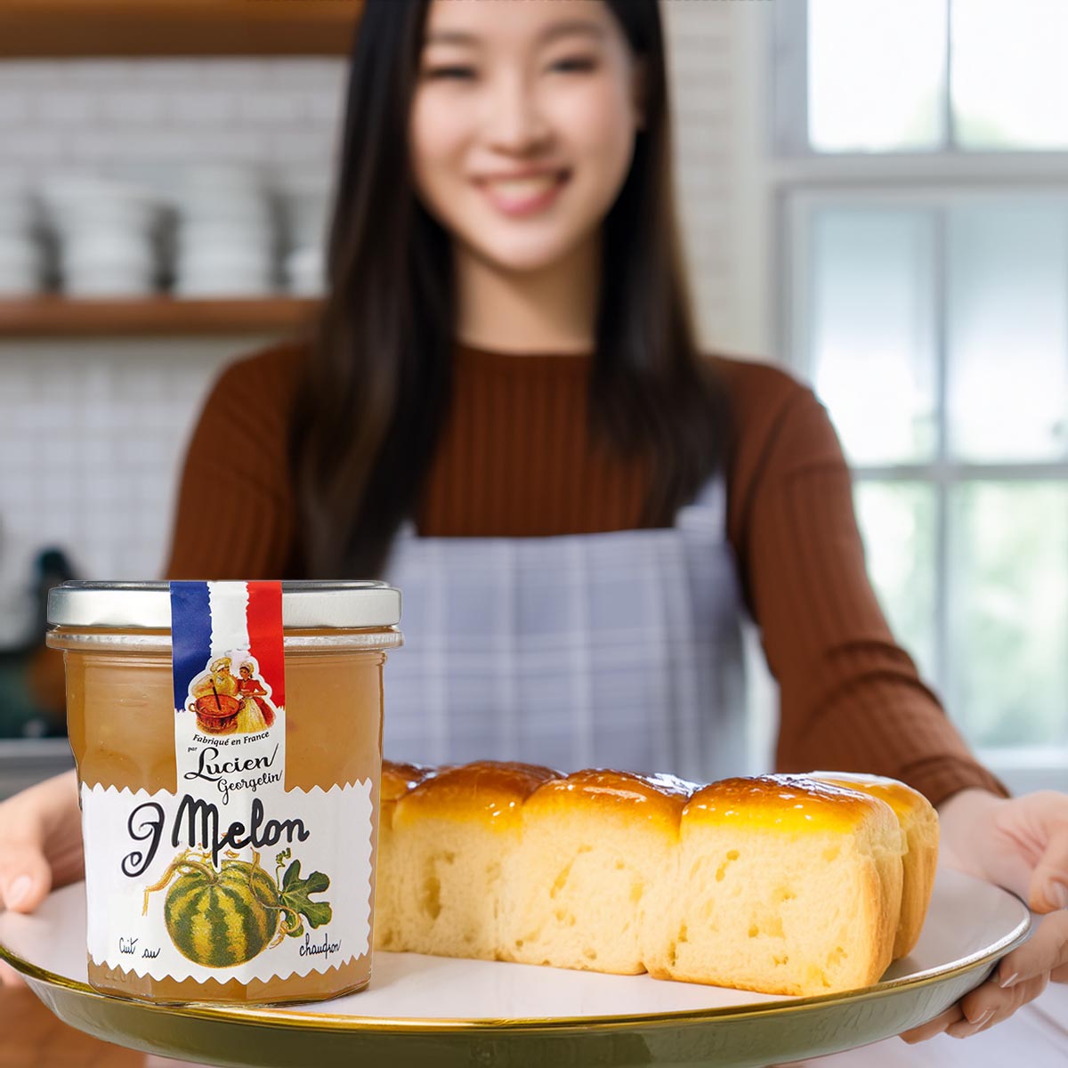 Lucien Georgelin Melonenkonfitüre: Französischer Fruchtgenuss im 320g Glas