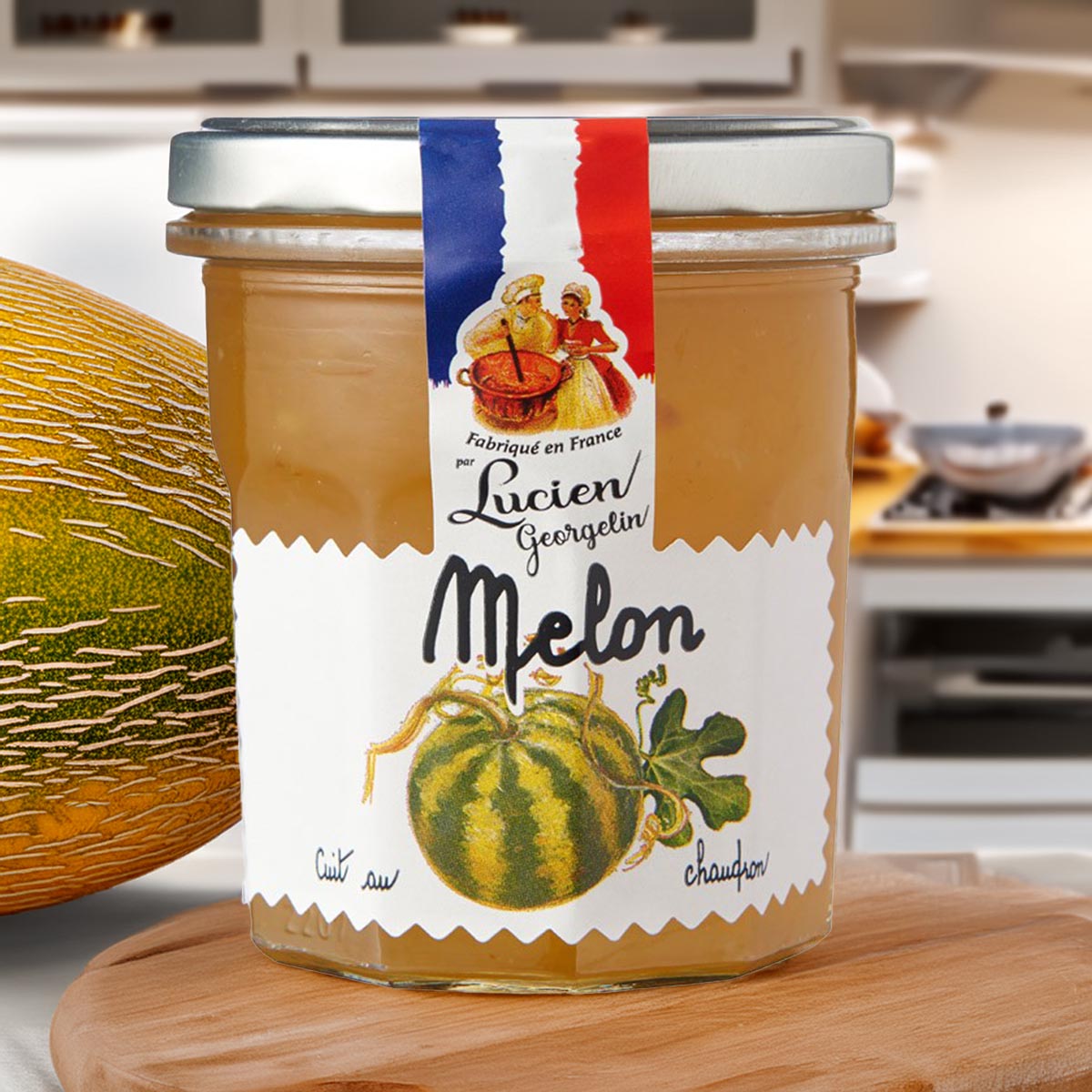 Lucien Georgelin Melonenkonfitüre: Französischer Fruchtgenuss im 320g Glas