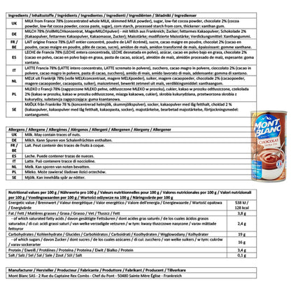 Mont Blanc La Crème Dessert au Chocolat – Feine Schokoladencreme aus Frankreich