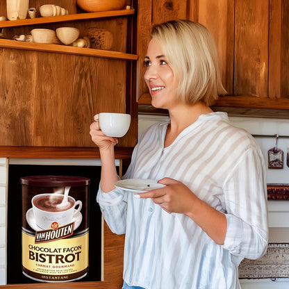 Van Houten Chocolat Facon Bistrot 425g – Hochwertiger Kakaopulver zum Auflösen