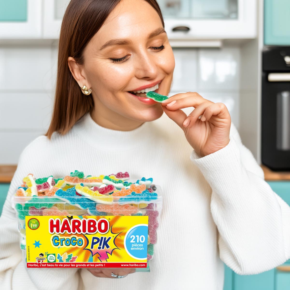 Haribo Croco PIK - 210 saure Krokodile aus Frankreich: Fruchtig und Erfrischend!