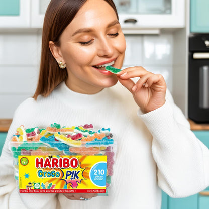 Haribo Croco PIK - 210 saure Krokodile aus Frankreich: Fruchtig und Erfrischend!