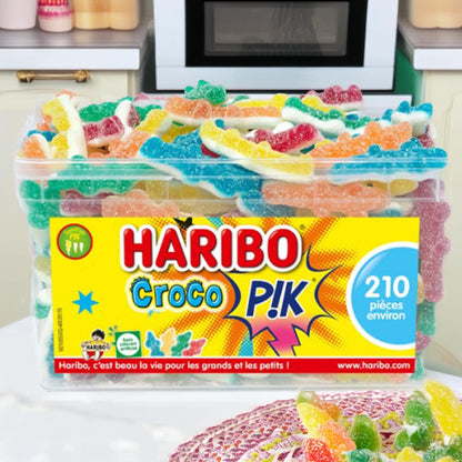 Haribo Croco PIK - 210 saure Krokodile aus Frankreich: Fruchtig und Erfrischend!