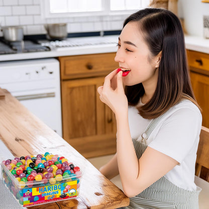 Haribo Dragibus: Bunte Soft-Kaubonbons, 300 Stück aus Frankreich, Fruchtmix