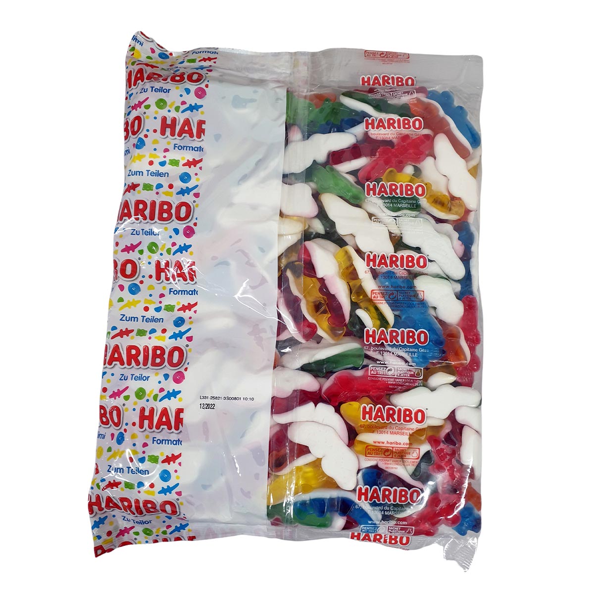 Haribo Croco Krokodile Vrac 2KG Mega Beutel – Fruchtige Gummibonbons aus Frankreich