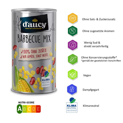 d'aucy Barbecue Mix 100% ohne Salz und Zuckerzusatz,    285g Dose