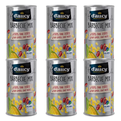 d'aucy Barbecue Mix - -- 100% ohne Salz und Zuckerzusatz,    6x285g Dose