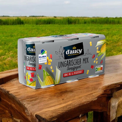 d'aucy Ungarischer Mix, 3x110g Dosen, ohne Salz & Zucker, ohne Konservierungsstoffe