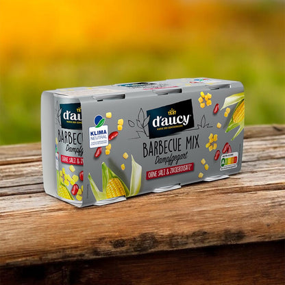 d'aucy Barbecue Mix - 100% ohne Salz und Zuckerzusatz, 4 Pack = 12 x 110 Gramm