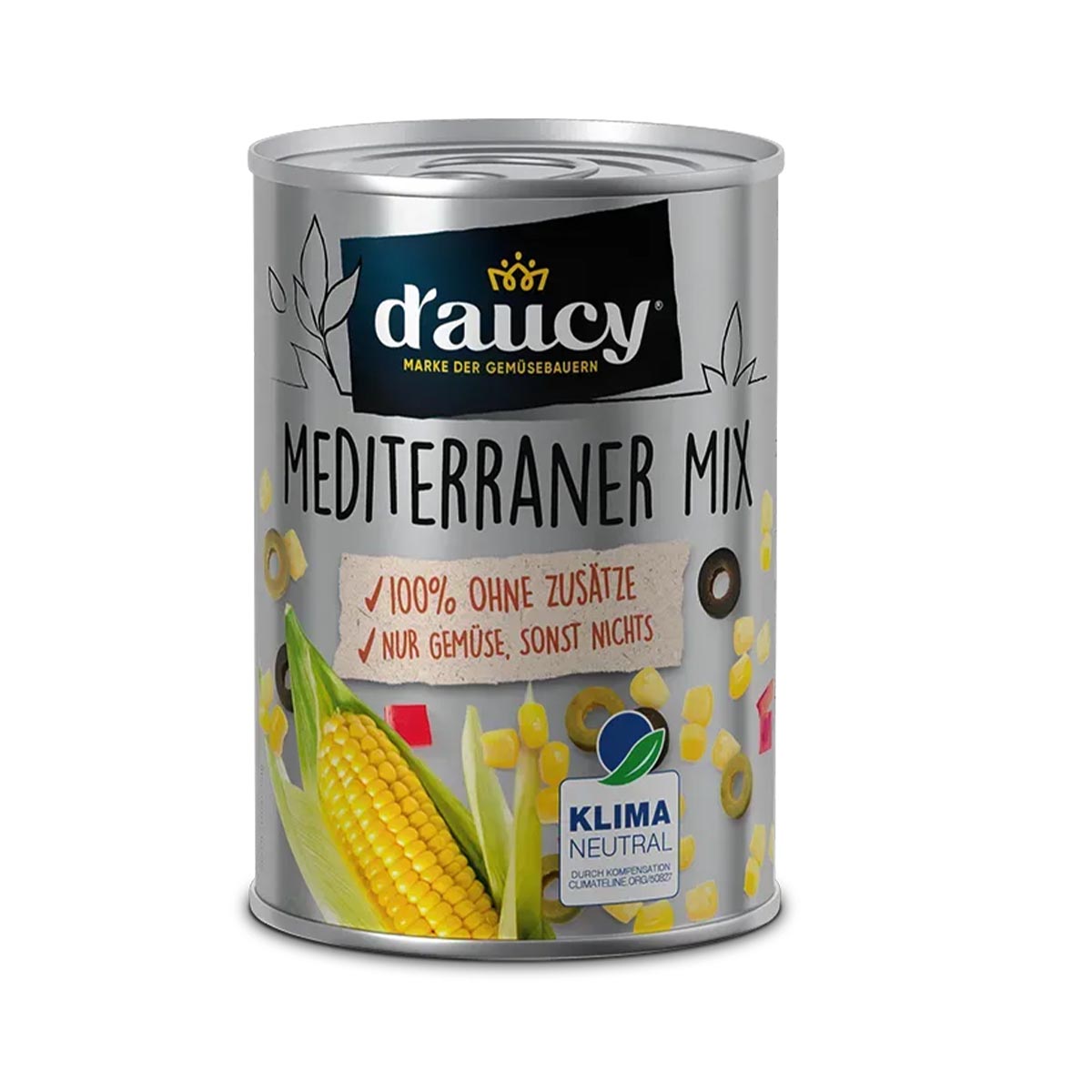 d'aucy Mediterraner Mix - 100% ohne Salz und Zuckerzusatz,   3 x 110 Gr.
