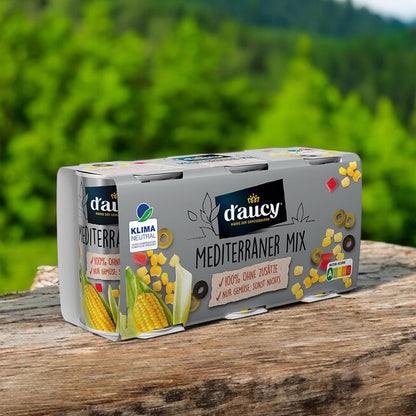 d'aucy Mediterraner Mix - 100% ohne Salz und Zuckerzusatz,   3 x 110 Gr.