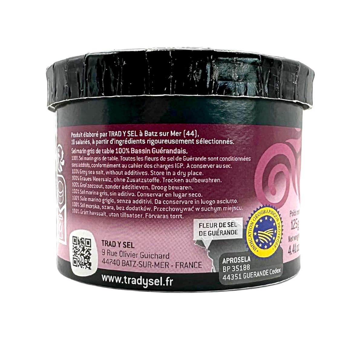 TRAD Y SEL Fleur de Sel aus Guérande - Feines Meersalz, 125 Gramm