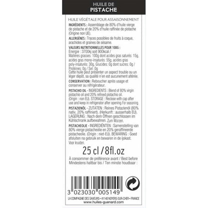 GUÉNARD 80% Natives 20% raffiniertes Pistazienöl 250ml