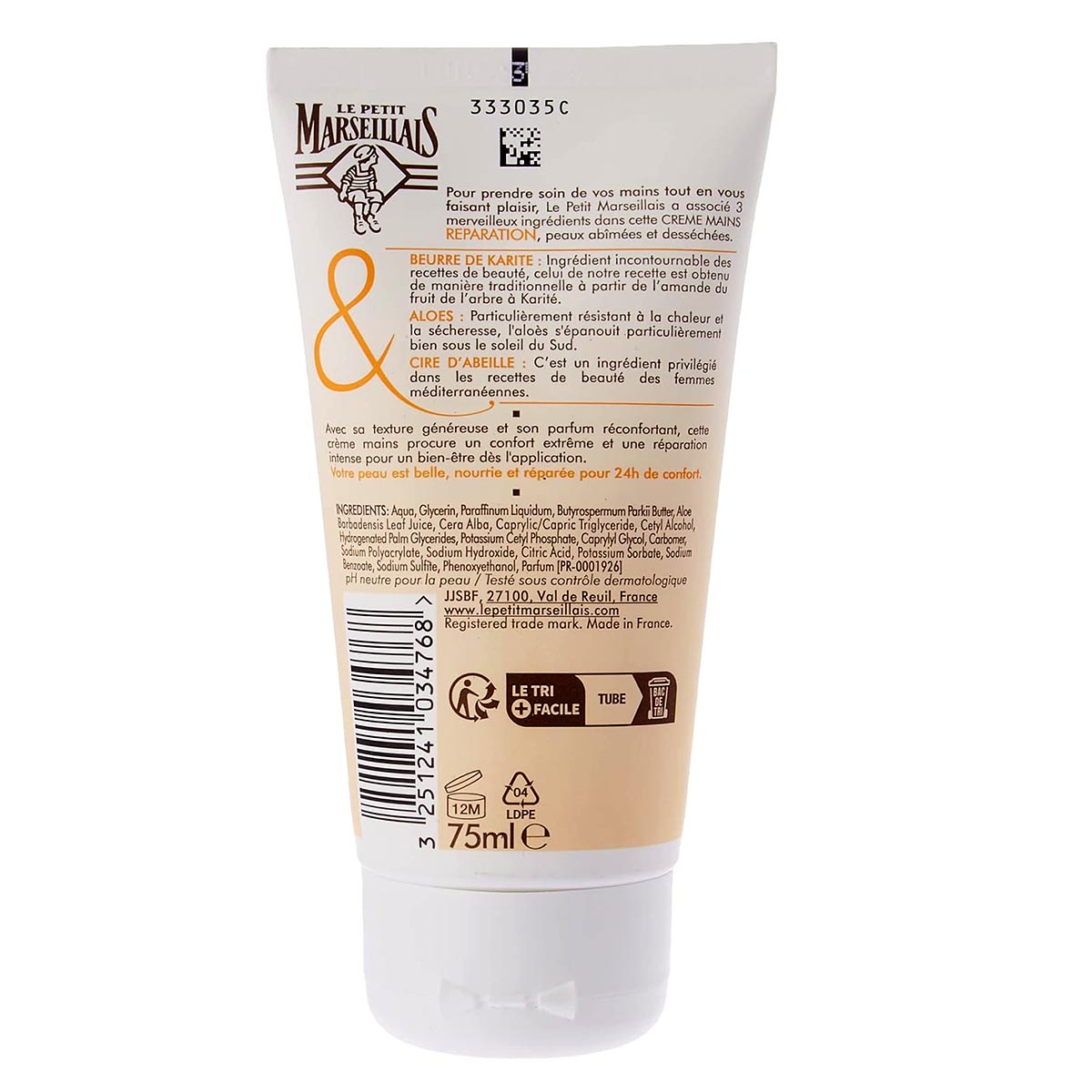 Le Petit Marseillais Repair Handcreme mit Sheabutter Aloe & Bienenwachs