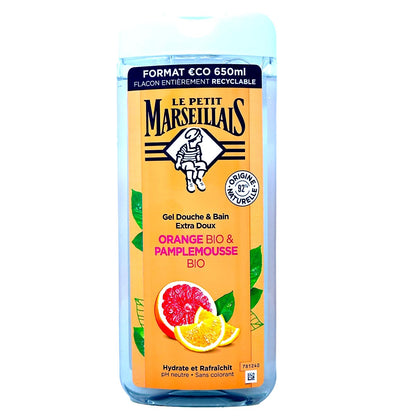 Le Petit Marseillais Duschgel und Badezusatz mit Orangen und Grapefruit 650ml