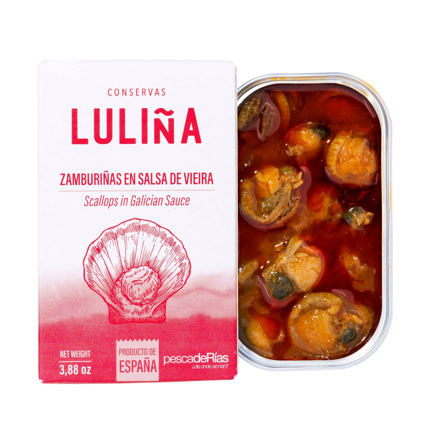 Zamburiñas in galicischer Jakobsmuschelsoße