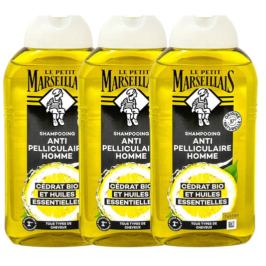 Le Petit Marseillais Anti-Schuppen-Shampoo pflanzliche Öle 3x250ml - Effektive Pflege
