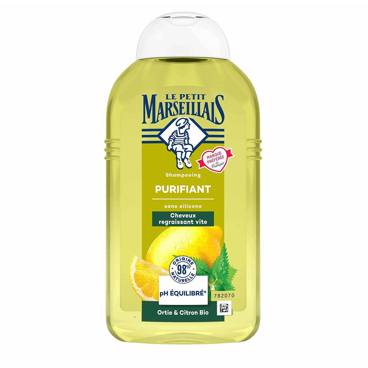 Le Petit Marseillais Shampoo Brennnessel & Zitrone normales Haar 250 ml