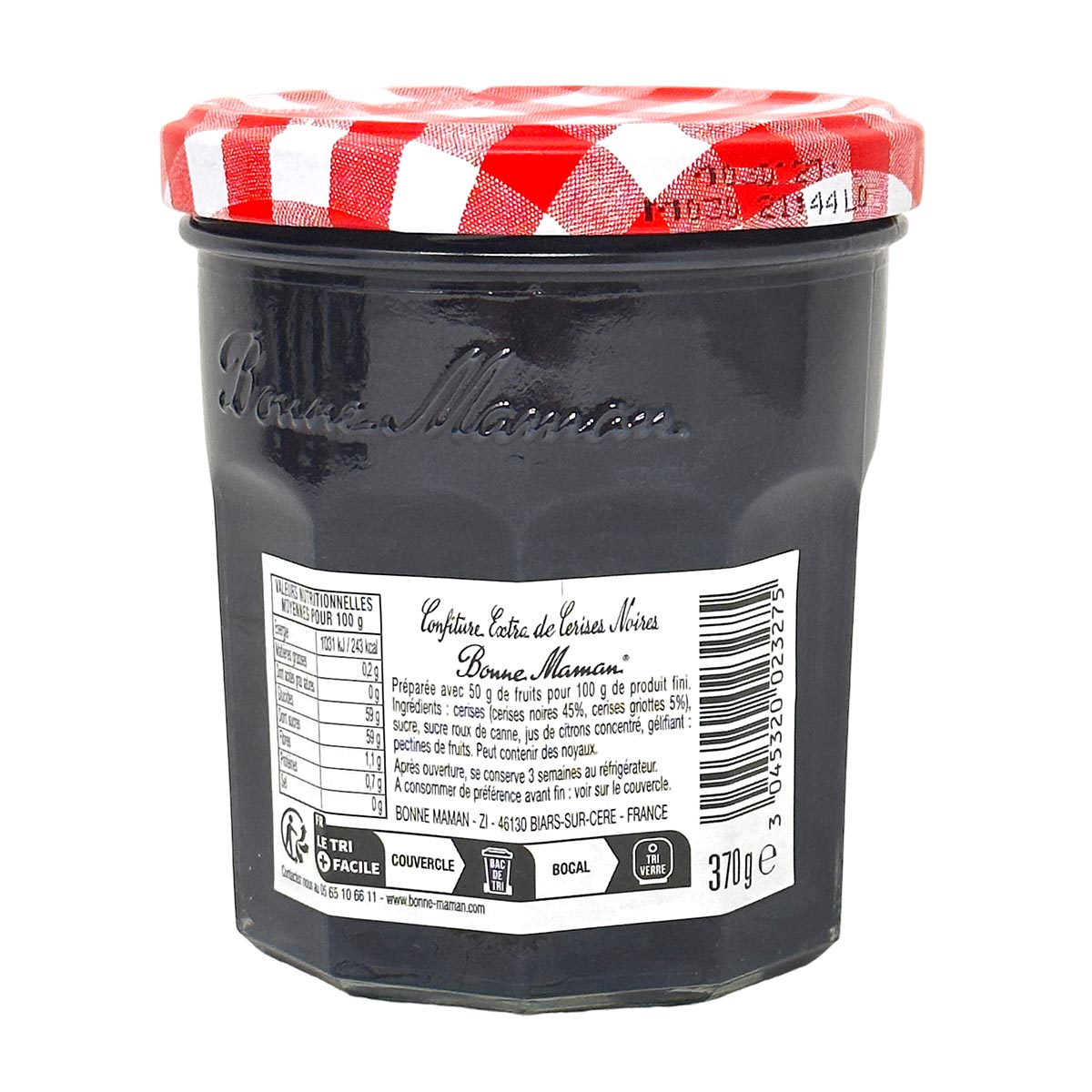 Französische Schwarzkirsch-Konfitüre: Bonne Maman 370g