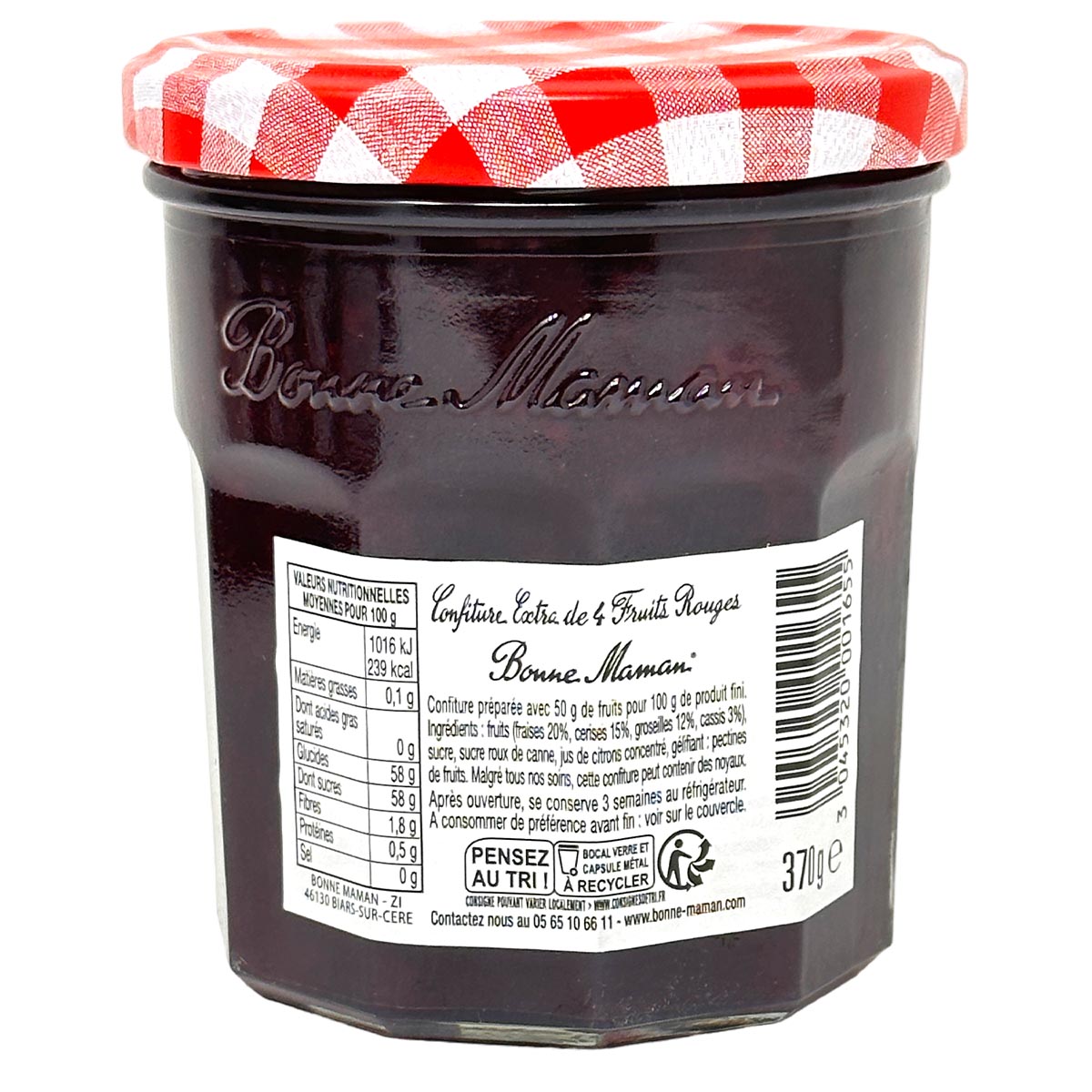 Bonne Maman 4 Frucht Konfitüre: Fruchtige Vielfalt aus Frankreich! 370g