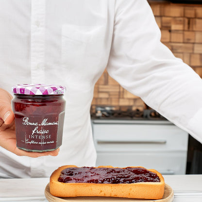 Bonne Maman Erdbeerkonfitüre intense - Intensiver Fruchtgenuss aus Frankreich, 335g