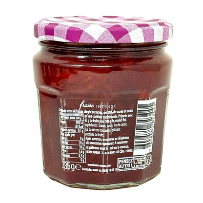 Bonne Maman Erdbeerkonfitüre intense - Intensiver Fruchtgenuss aus Frankreich, 335g