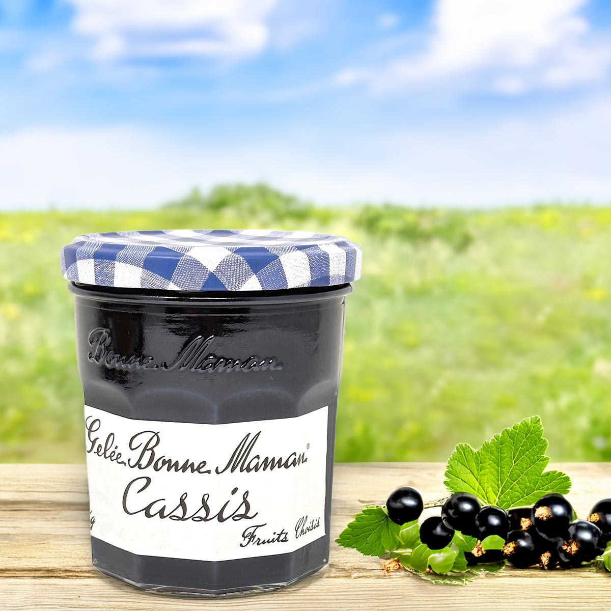 Fruchtig intensiv: Bonne Maman schwarzen Johannisbeeren Gelee aus Frankreich - 370g