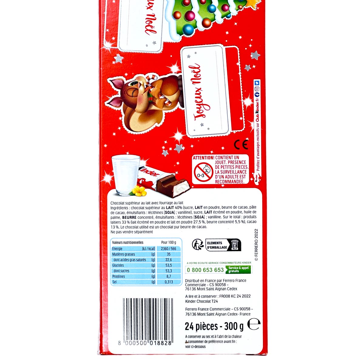 Ferrero 1/2 Meter Kinder Schokolade 24 Stück - auch als Adventskalender