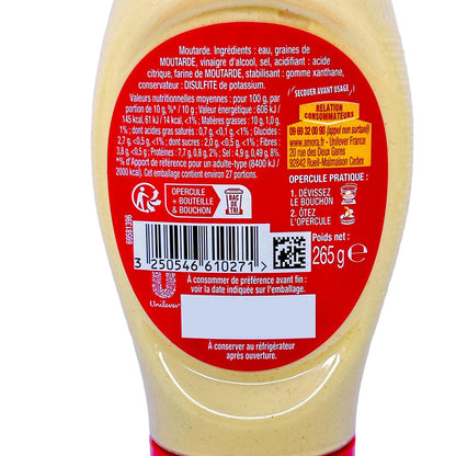 Amora Senf Fine et Forte 265g – Intensiver Geschmack, ideal für jede Mahlzeit