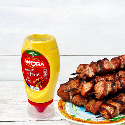 Amora Senf Fine et Forte 265g – Intensiver Geschmack, ideal für jede Mahlzeit