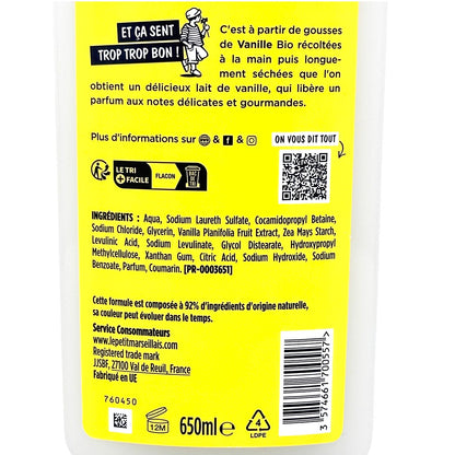 Le Petit Marseillais Vanille Milch Duschgel 650ml - Hautpflege aus Frankreich
