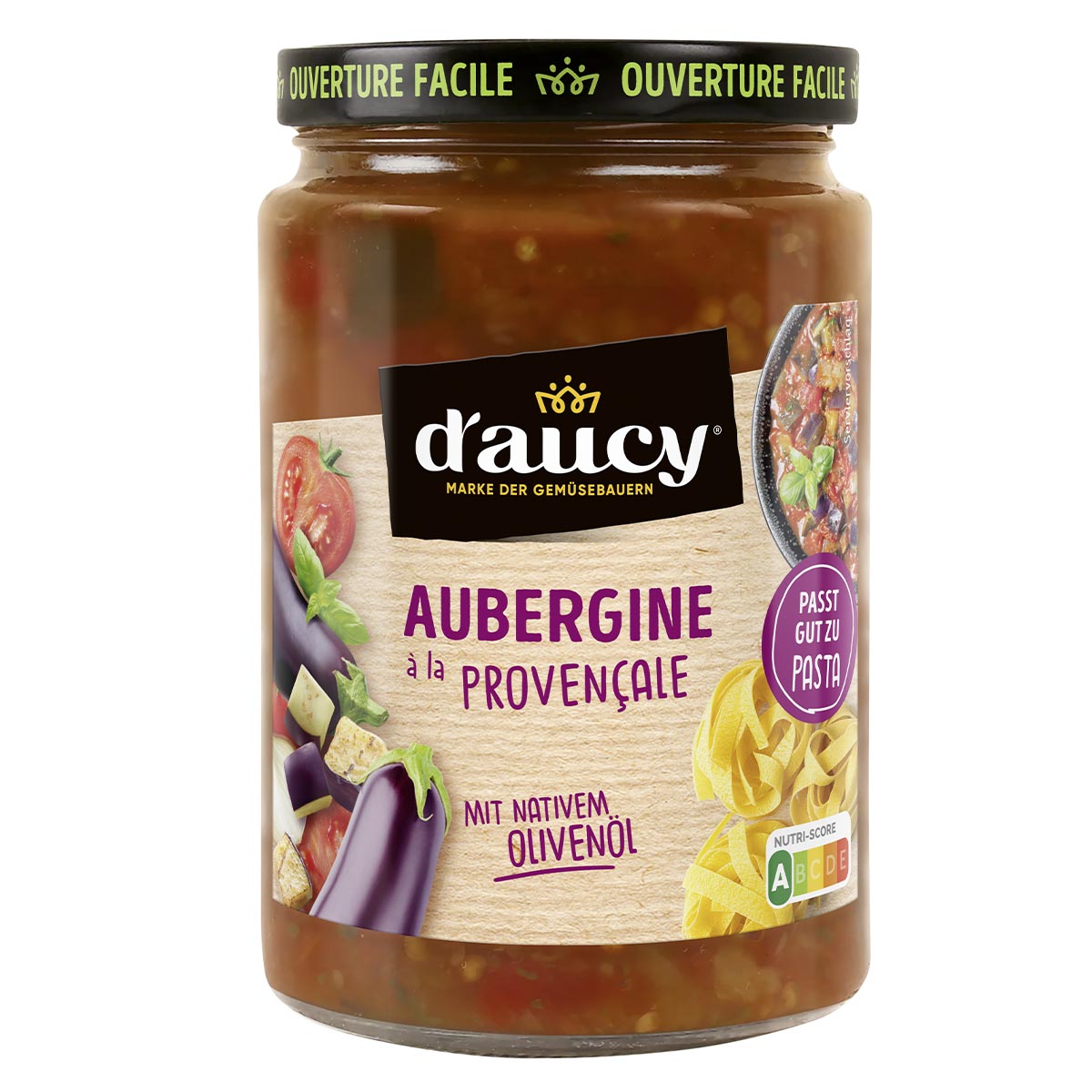d'aucy Aubergine à la Provençale – Zarte Auberginen mit Kräutern (in 2 Min. fertig)