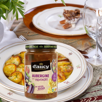 d'aucy Aubergine à la Provençale – Zarte Auberginen mit Kräutern (in 2 Min. fertig)