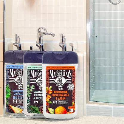 Le Petit Marseillais Duschgel 3er Set ‘Herb’ – Drei verschiedene herbe Düfte