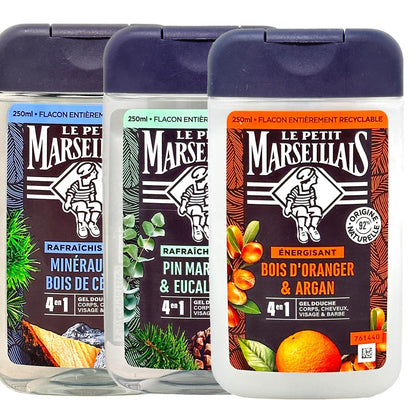 Le Petit Marseillais Duschgel 3er Set "Herb" -  3 verschiedene Duschgels herb