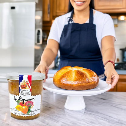 Lucien Georgelin Quatre Agrumes Fruchtaufstrich mit Apfel, 320g – Fruchtiger Genuss