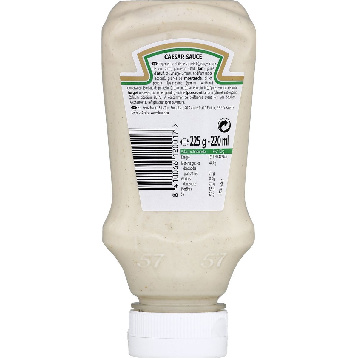 Heinz Salat Sauce Caesar 220 ml - Cremiges Dressing für köstliche Salate