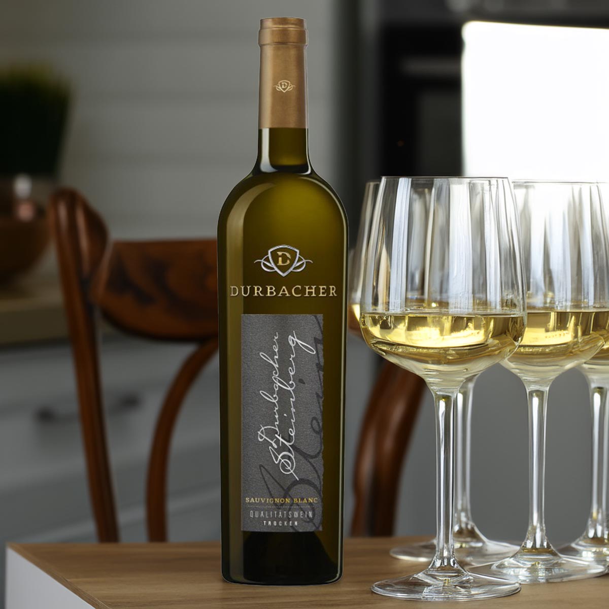 Durbacher Steinberg Sauvignon Blanc trocken QBA - Alkoholgehalt: 13,5 % vol