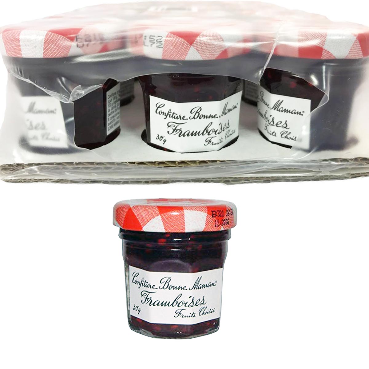 Bonne Maman Himbeer Konfitüre Confiture Framboise 15 x 30 Gramm aus Frankreich