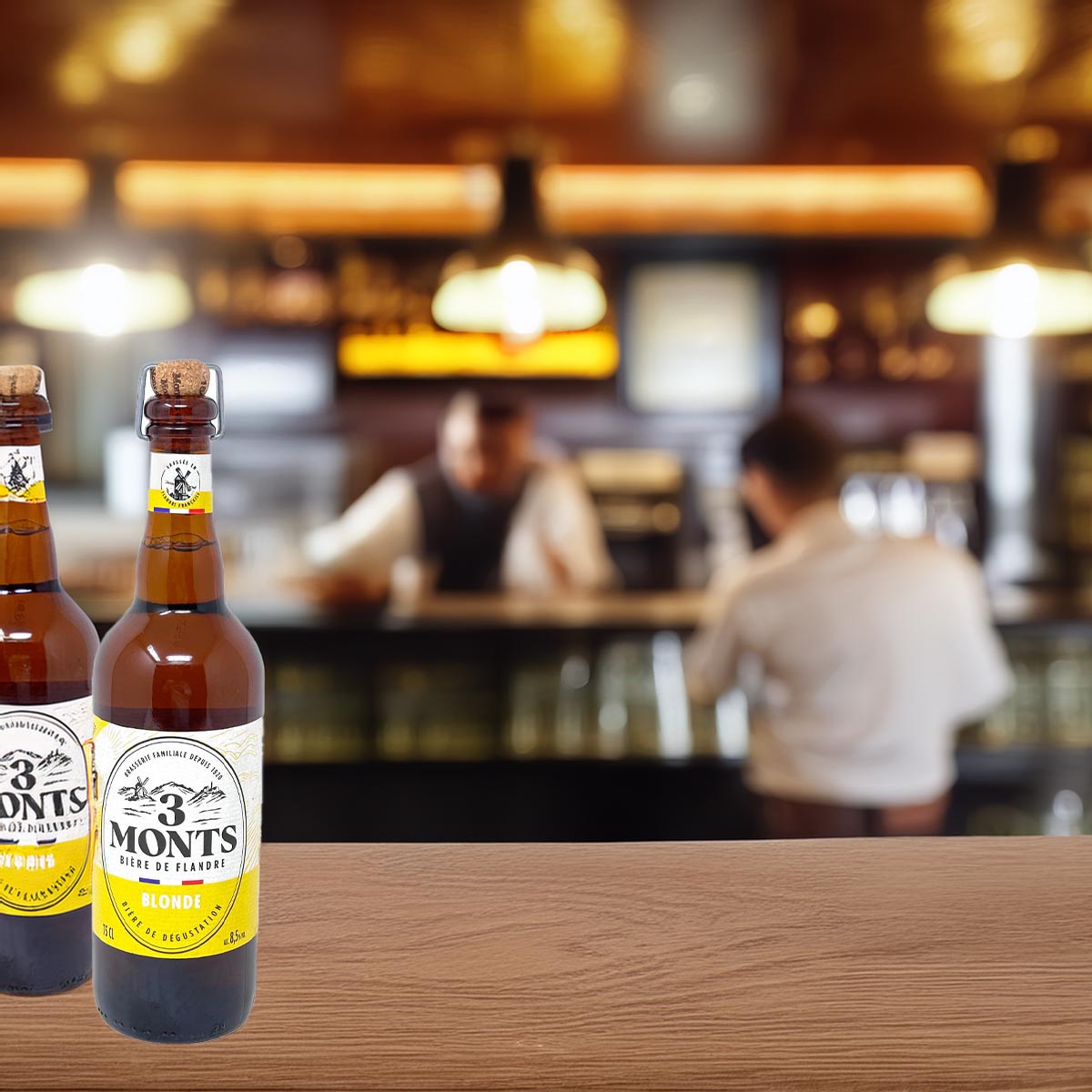 3 Monts Bière de Flandre helles obergäriges Starkbier 6 x 0,75 Ltr. 8,5% mit Naturkorken