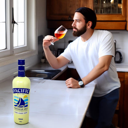RICARD Pacific Anis Alkoholfrei – Mediterraner Aperitifgenuss in 1 Liter