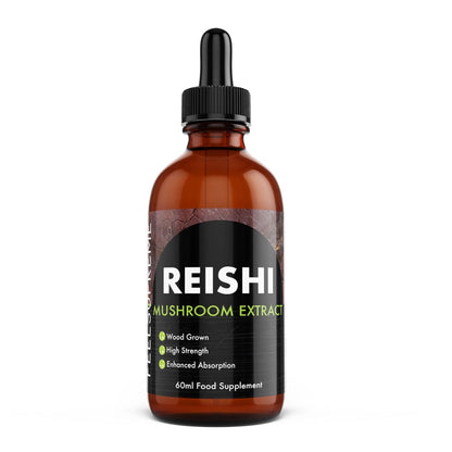 Feel Supreme Reishi-Pilz-Flüssigkeit – Hochdosiert, 60 ml mit Pipette für einfache Anwendung