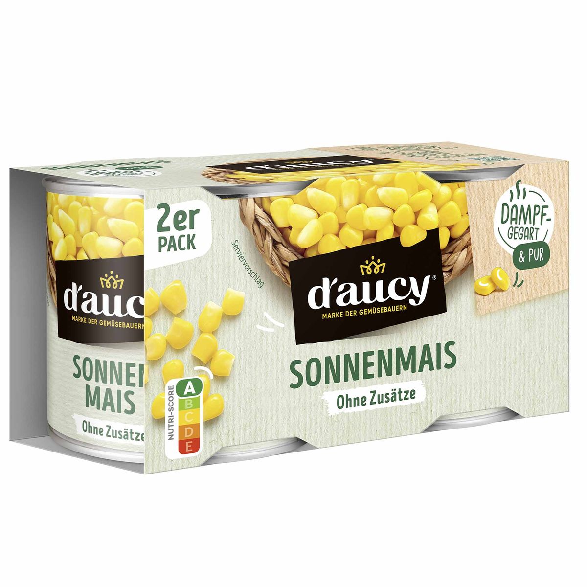 d'aucy Sonnenmais (2x150gr) – Schonend gedämpft & extra knackig